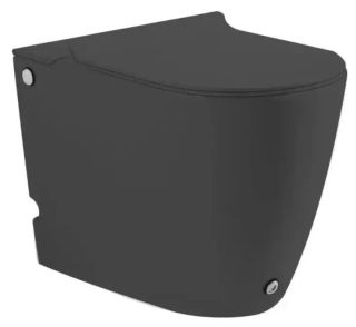 Унитаз приставной SantiLine SL-5030MB безободковый с импульсной системой смыва чёрный матовый